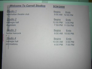 The lineup at Carroll's, Deadstein, Herbie Hancock and Carngie Hall