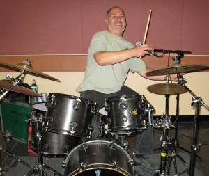 Scott setting up for the night