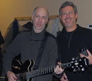 Mitch and Adam with new toys, 335 and Flip